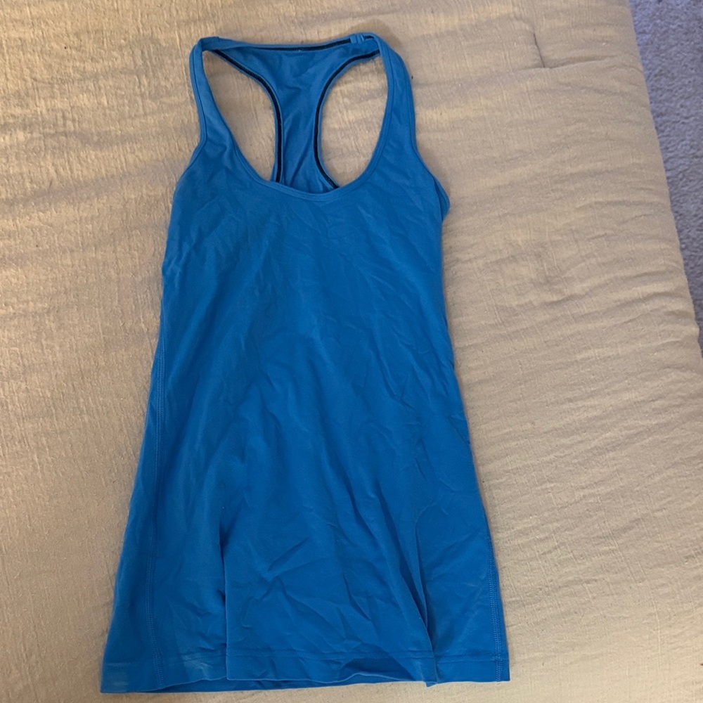 lululemon Blue Racerback Tank Top